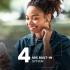 HiFuture FlyBuds 4 True Wireless Earbuds with 40dB Active Noise Cancellation, 30h Playtime, Bluetooth 5.3, 4-Mic ENC for Clear Calls, Fast Charging, IPX5 Waterproof, Ergonomic Fit - Black